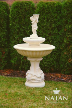 Edler Designer Springbrunnen Zierbrunnen Garten Fontaine Terrasse Brunnen Neu